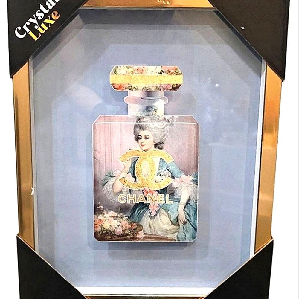 Crystal Luxe Chanel Antique French Framed Wall Decor